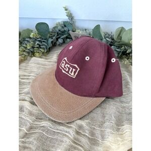 ASU Snapback hat Arizona State‎ University Vintage maroon tan NU Image college